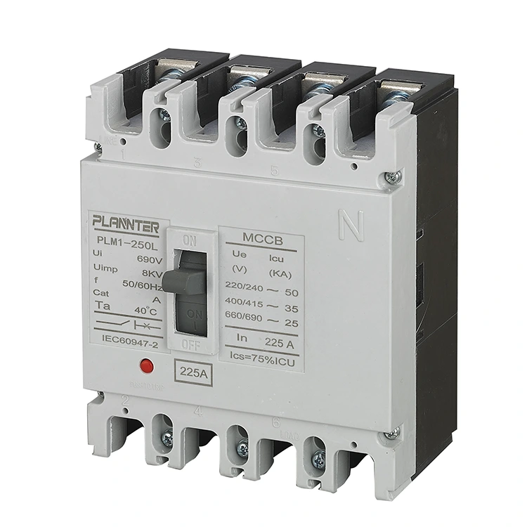 Διακόπτης κυκλώματος AC 4 Pole Molded Case 225A